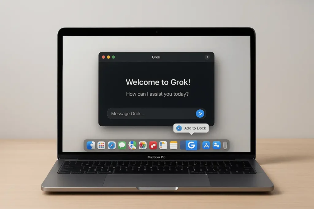 How to Open Grok as an App on Mac – Grok interface running as a standalone macOS app.