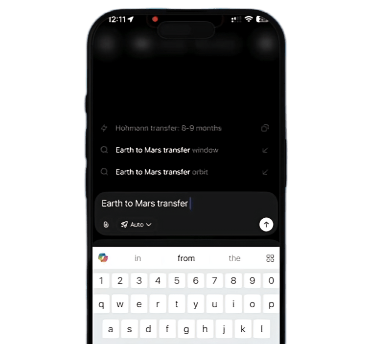Grok real time search ui on the grok app